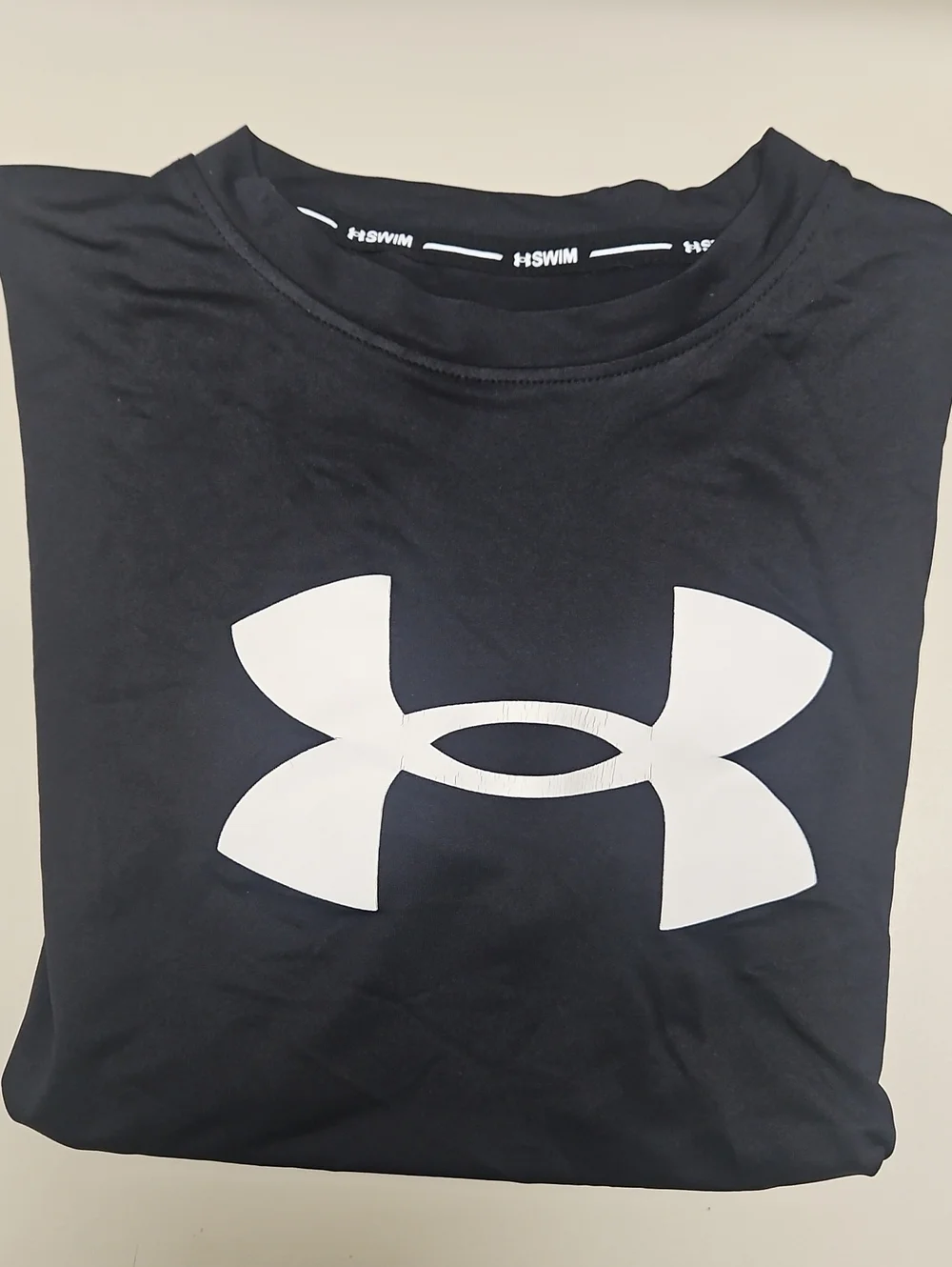 Under Armour Swim Top with White Logo